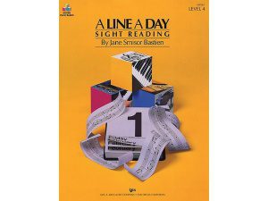 Bastien Piano Basics Level 4 "A Line a Day sight reading" WP219 (For The 7-11 year old beginner)