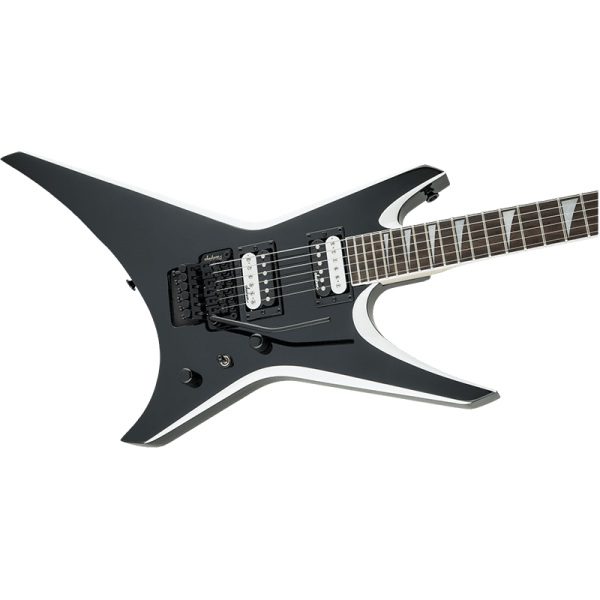 Jackson JS32 Warrior - Black w/White Bevels - Image 3