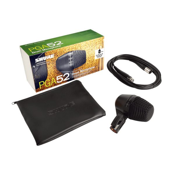 Shure PGA52 - XLR - Cardioid Dynamic Kick Drum Microphone w/Cable - Image 4