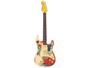 Vintage V6 Icon Thomas Blug Signature Electric Guitar ~ 'Summer of love'