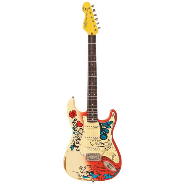 Vintage V6 Icon Thomas Blug Signature Electric Guitar ~ 'Summer of love'