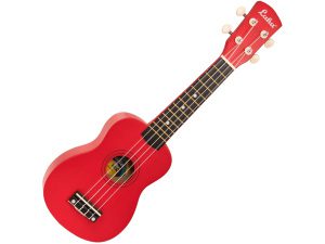 LAKA Rainbow Series Soprano Ukulele & Carry Bag - Red