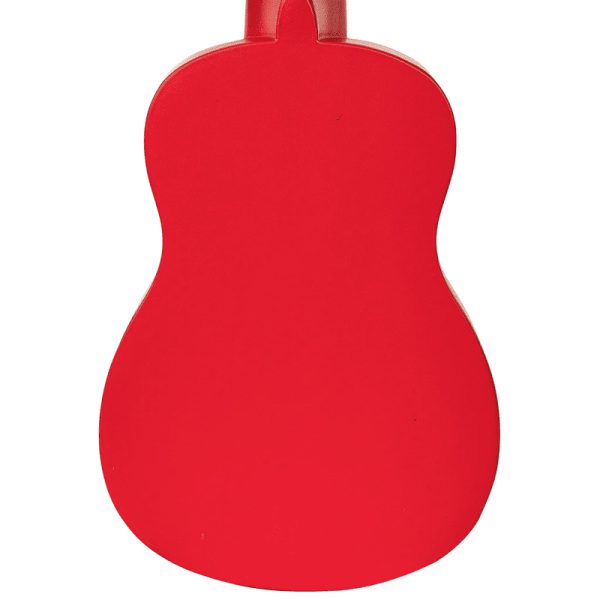 LAKA Rainbow Series Soprano Ukulele & Carry Bag - Red - Image 4