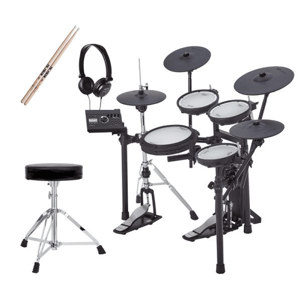 Roland TD-17KVX2 Player Pack w/Stool, BD Pedal, Headphones + Sticks