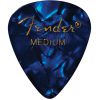 Fender 351 Premium Celluloid Picks - 12 Pack - Medium - Blue Moto
