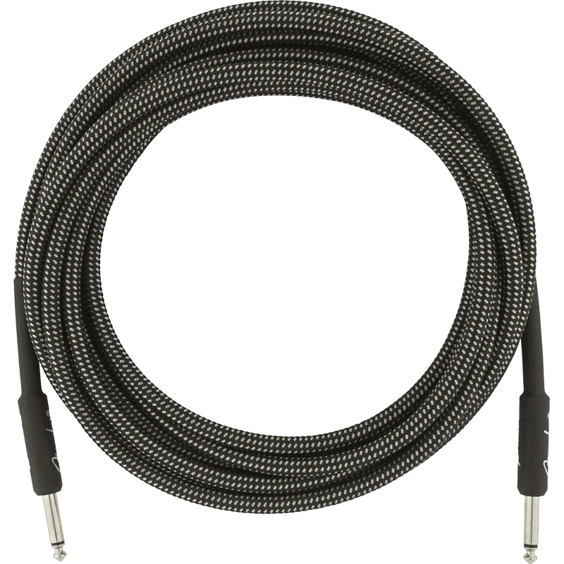Fender Professional 18,6ft Instrument Cable - Gray Tweed - Image 4
