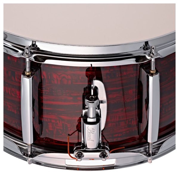 Pearl Modern Utility 14" x 6.5" Snare Drum - Strata Red MUS1465M - Image 4