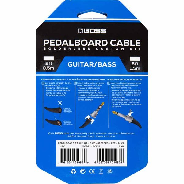 BOSS BCK-2 Solderless Pedalboard Cable Kit - Image 5
