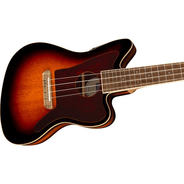 Fender Fullerton Jazzmaster Ukulele - 3 Tone Sunburst - Image 3