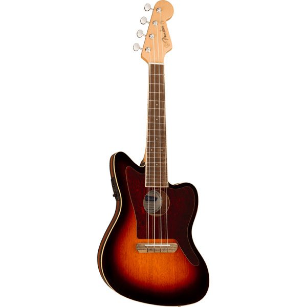 Fender Fullerton Jazzmaster Ukulele - 3 Tone Sunburst - Image 4