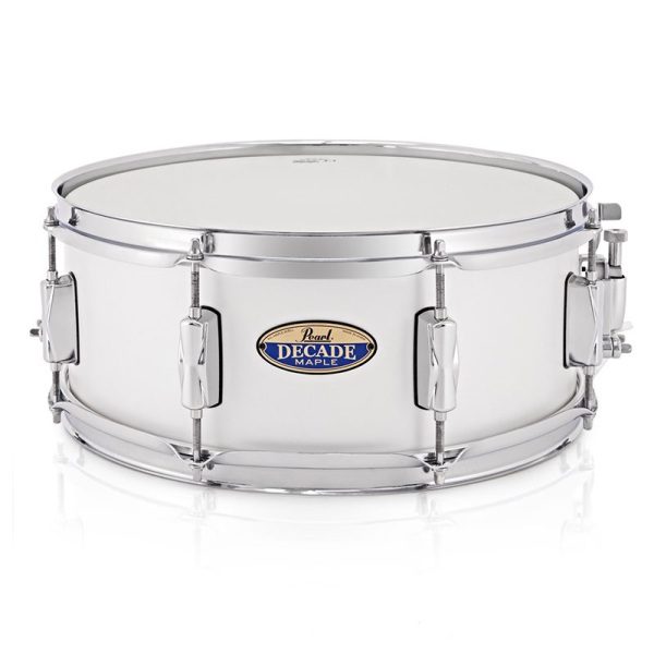 Pearl Decade Maple 14 x 5.5 Snare Drum - White Satin - Image 5