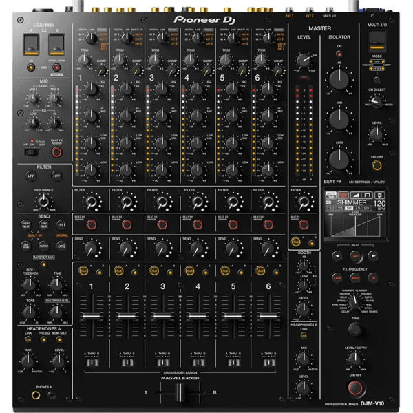 Pioneer DJ DJM-V10 Creative Style 6-Channel Professional DJ Mixer