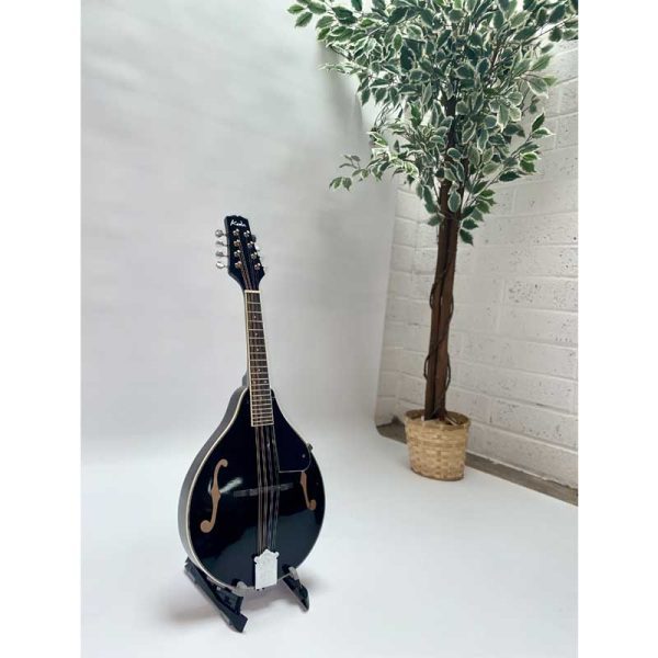 Koda A Style Mandolin with Padded Bag - Black AM10LABK - Image 2