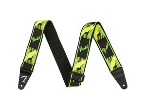 Fender Neon Monogrammed Guitar Strap - Green/Yellow