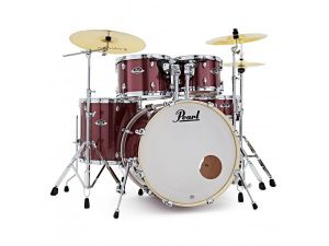 Pearl Export EXX725SBR/C704 Drum Kit w/Sabian SBR Cymbal Set - Black Cherry Glitter