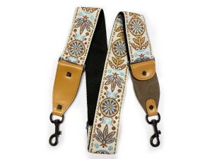 Rock You 2" Adjustable Banjo Strap - Hootenanny Jaquard White
