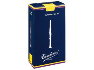 Vandoren Bb Size 1 Traditional Clarinet Reeds - 10 Pack