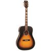 Vintage VE140 Historic Series Dreadnought Electro-Acoustic Guitar - Vintage Sunburst - Image 5