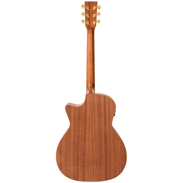 Vintage VE900MH Grand Auditorium Electro-Acoustic Guitar - Satin Mahogany - Image 6