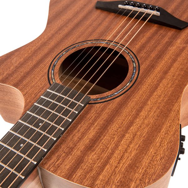 Vintage VE900MH Grand Auditorium Electro-Acoustic Guitar - Satin Mahogany - Image 10
