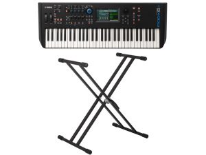 Yamaha MODX6+ - 61-Key Synthesizer w/Double Braced Keyboard Stand