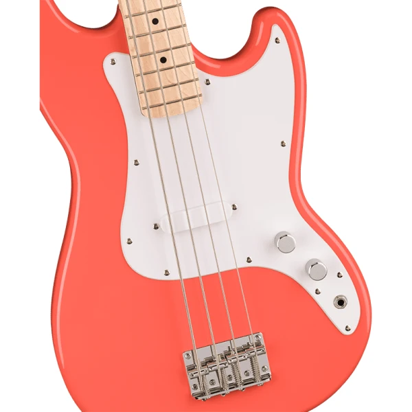 Fender Squier Sonic Bronco Bass MN - Tahitian Coral - Image 4