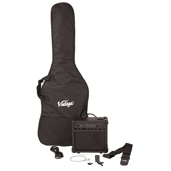Vintage V10 Coaster Series Electric Guitar Pack - Cherry Sunburst - Image 2