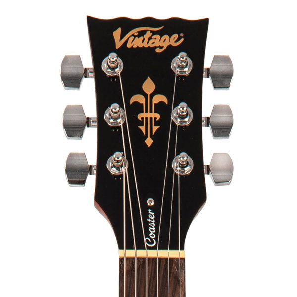 Vintage V10 Coaster Series Electric Guitar Pack - Cherry Sunburst - Image 8