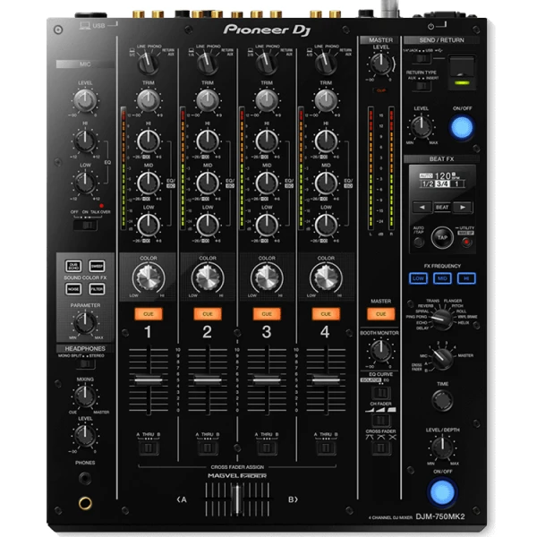 Pioneer DJ DJM-750 Mk2 4-Channel Performance DJ Mixer