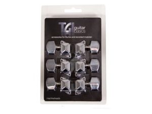 TGI Acoustic Guitar Machineheads - 3 A Side - Nickel
