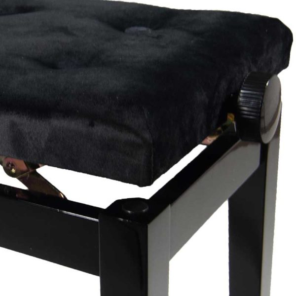 Koda DX15PE Sonata Adjustable Piano Bench - Polished Ebony - Image 3
