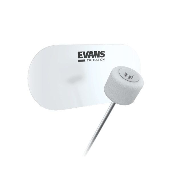 Evans EQPC2 EQ Patch Clear Plastic Double Bass Drum Patch - Image 2