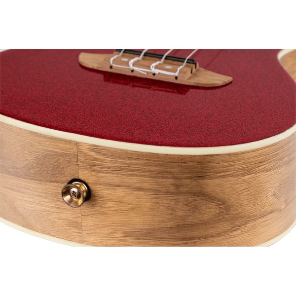Ortega RUAR-HY Element Series Concert Ukulele - Metallic Red - Image 6