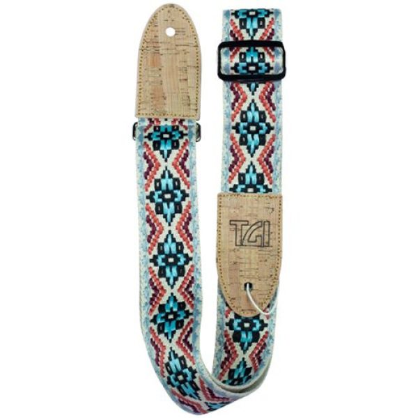 TGI Guitar Strap Woven Cotton Vegan - Multi