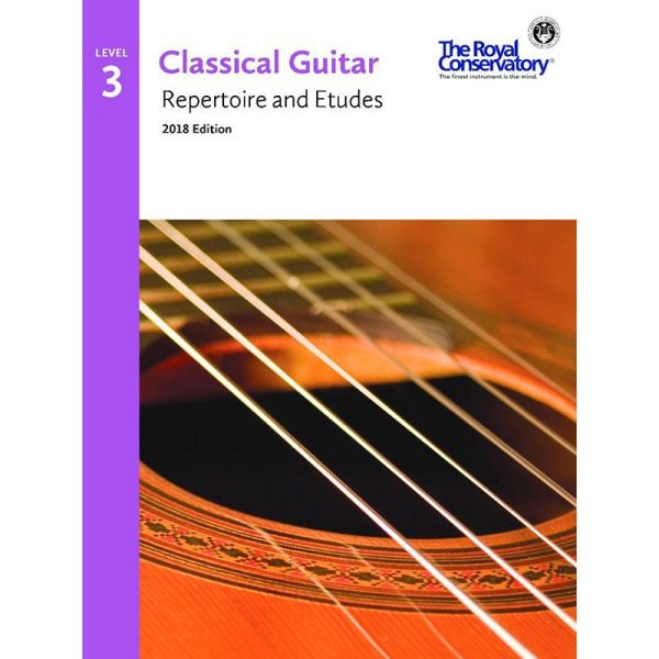RCM - Classical Guitar Repertoire and Etudes - Level 3 2018 Edition