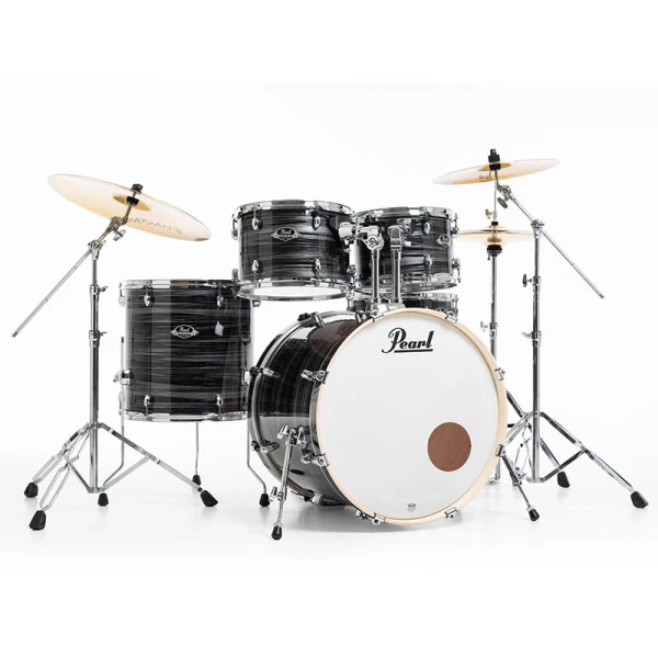 Pearl Export EXX725SBR/C778 Drum Kit w/Sabian SBR Cymbal Set - Graphite Silver Twist