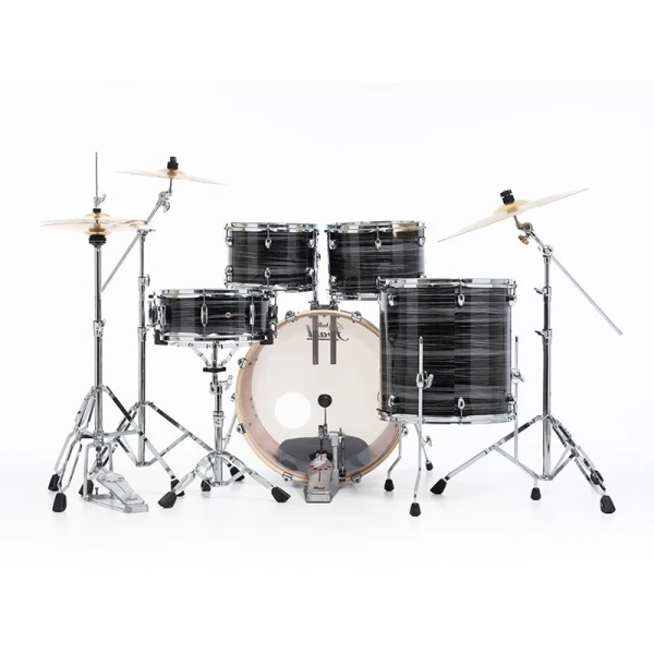 Pearl Export EXX725SBR/C778 Drum Kit w/Sabian SBR Cymbal Set - Graphite Silver Twist - Image 10
