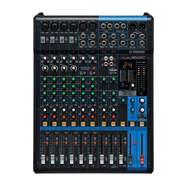 Yamaha DBR15 1000w Powered Loudspeaker Pair+ MG12XU Mixing Console - Image 8
