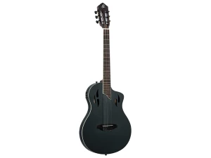 Ortega RTPSTD-SBK Tourplayer Thin Body Guitar - Solid Okoume - Satin Black