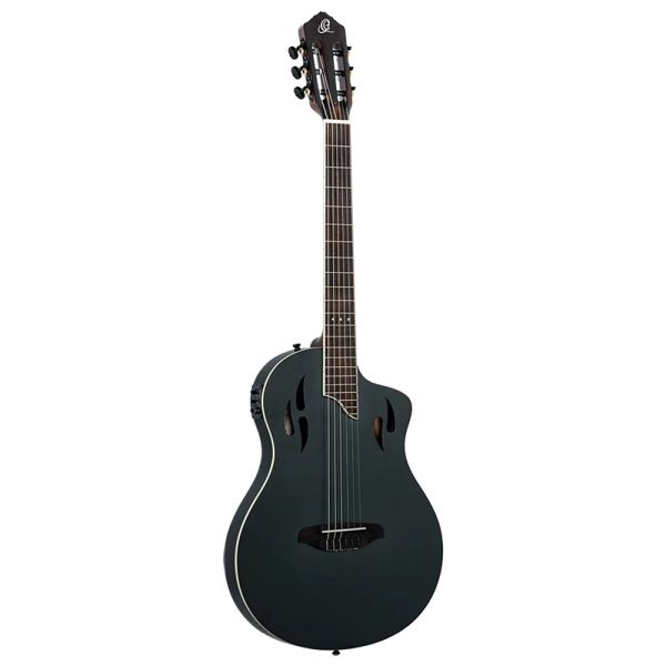 Ortega RTPSTD-SBK Tourplayer Thin Body Guitar - Solid Okoume - Satin Black