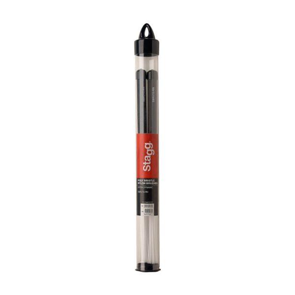 Stagg SBRU10-RN Polybristle Brushes - Rubber Handle - Image 2