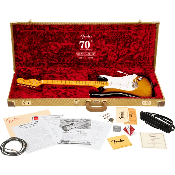 Fender 70th Anniversary American Vintage II 1954 Stratocaster - 2 Tone Sunburst - Image 5