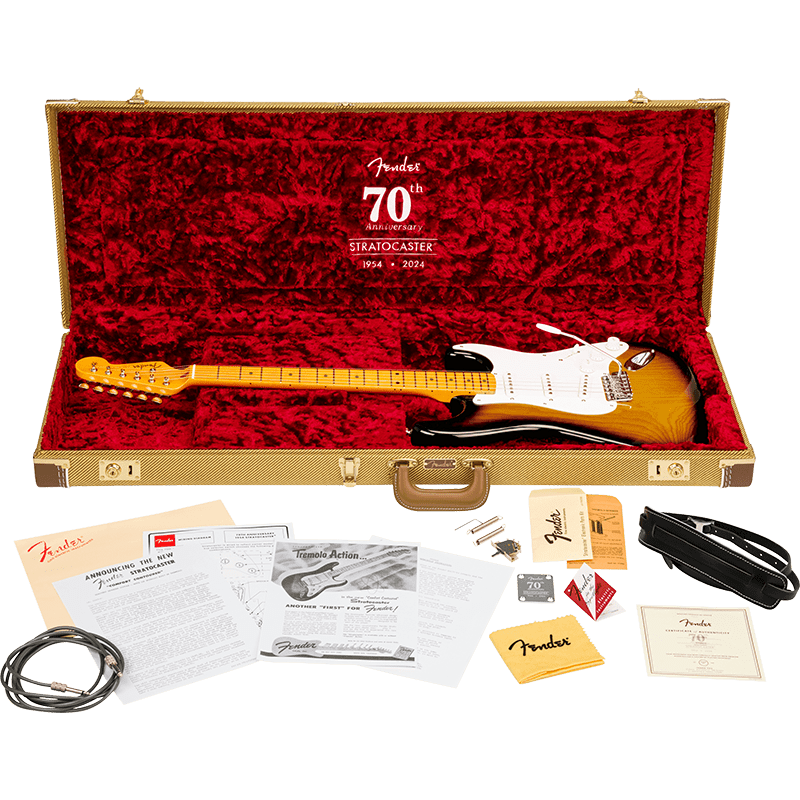 Fender 70th Anniversary American Vintage II 1954 Stratocaster - 2 Tone Sunburst - Image 5