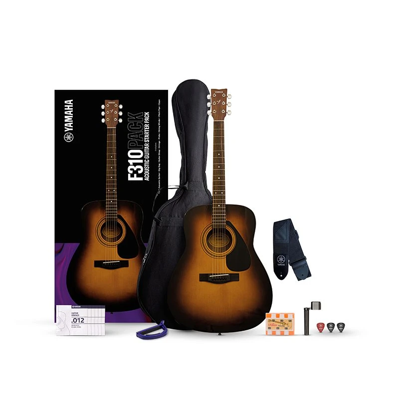 Yamaha F310 Acoustic Guitar Pack - Tobacco Sunburst