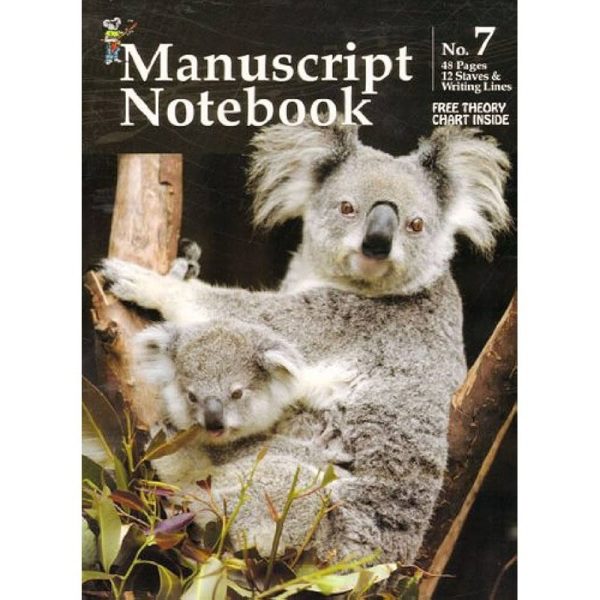Koala Manuscript Book NO.7 - 48 Pages - 12 Staves
