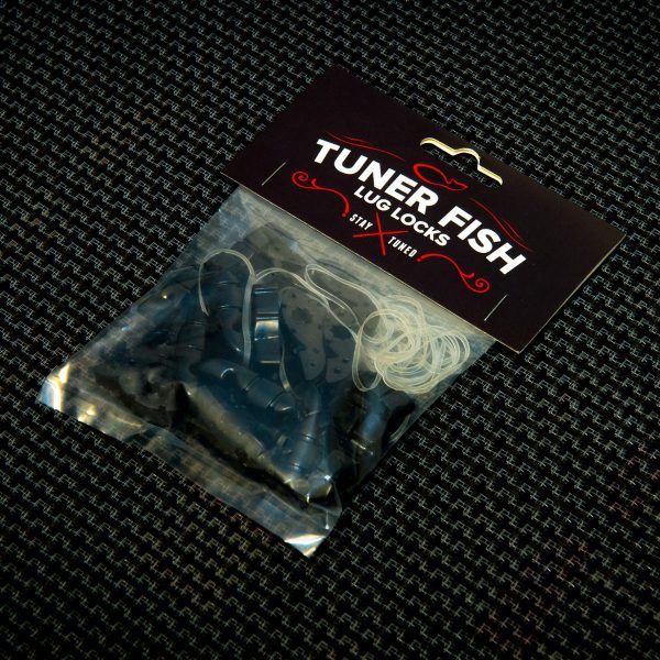 Tuner Fish Lug Locks - Black - 24 Pack