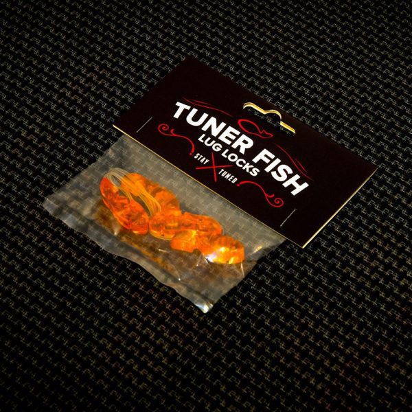 Tuner Fish Lug Locks - Orange - 4 Pack
