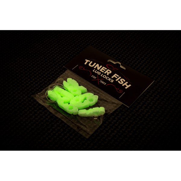 Tuner Fish Lug Locks - Glow In The Dark - 8 Pack