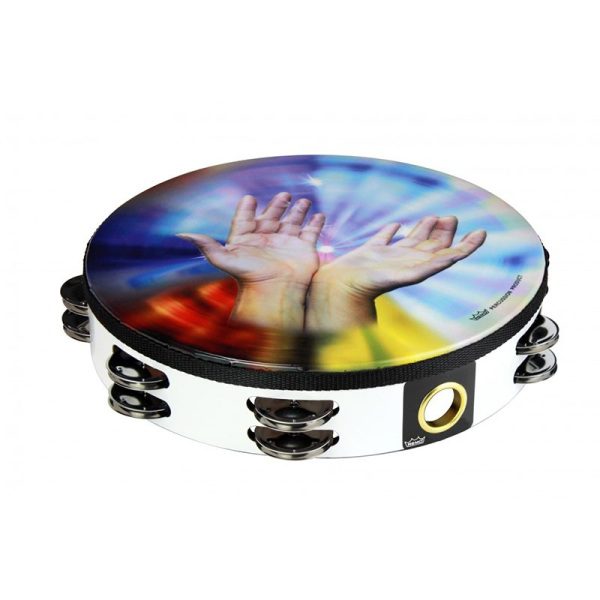 Remo 10" 2-Row Tambourine - Sharing Hands