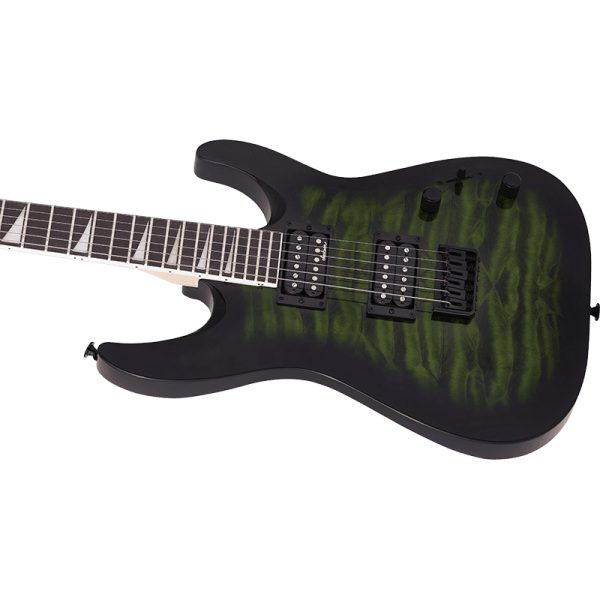 Jackson JS32Q Dinky Arch Top DKA - Transparent Green Burst - Image 9